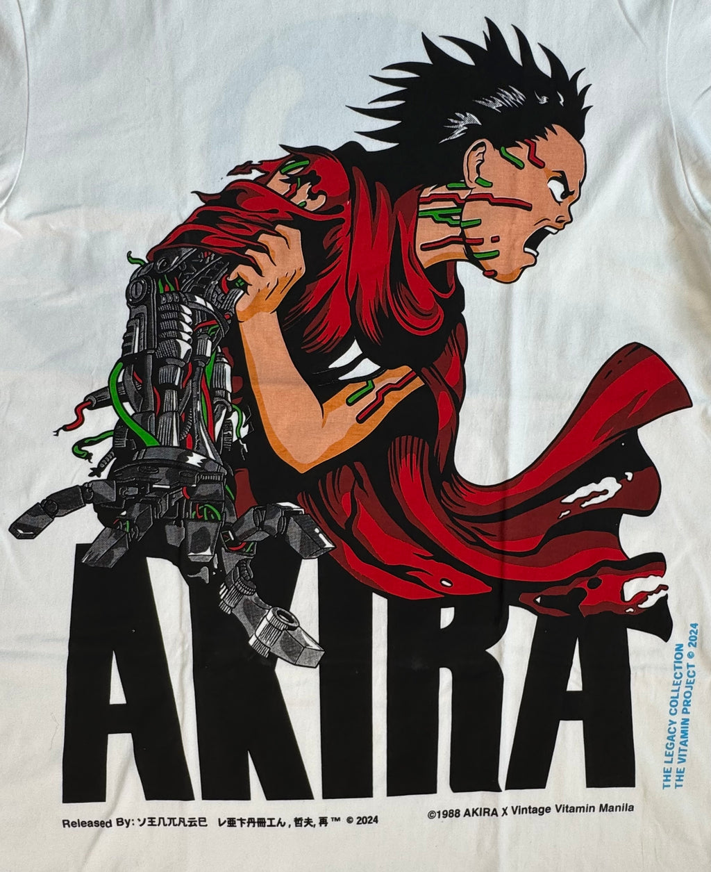 Akira - Metal Arm - White T-Shirt - XL
