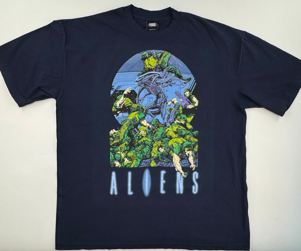 Alien - Aliens vs Soldiers - navy XL Front