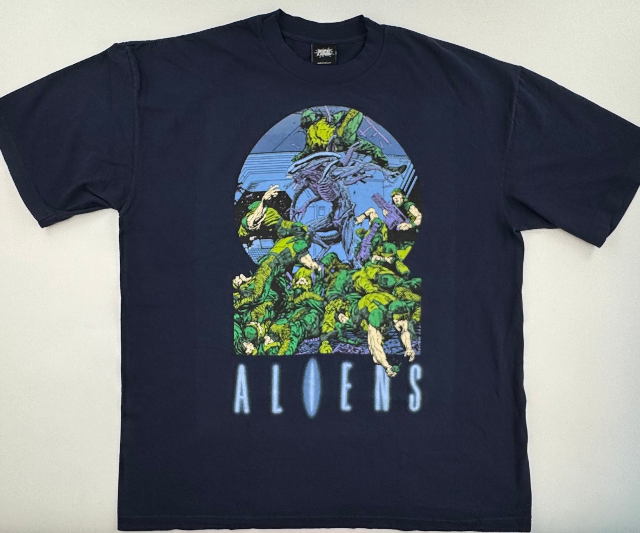 Alien - Aliens vs Soldiers - navy XL Front