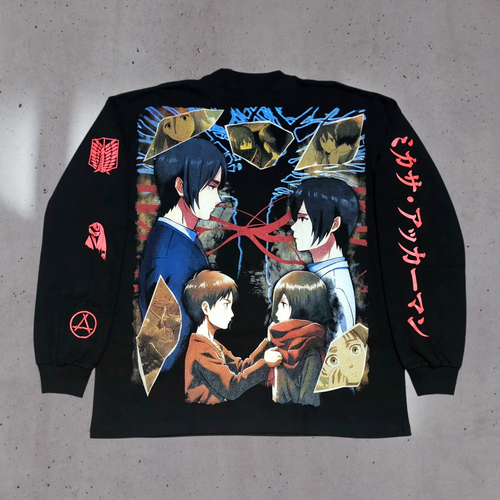 Attack on Titan - Mikasa Longsleeve back