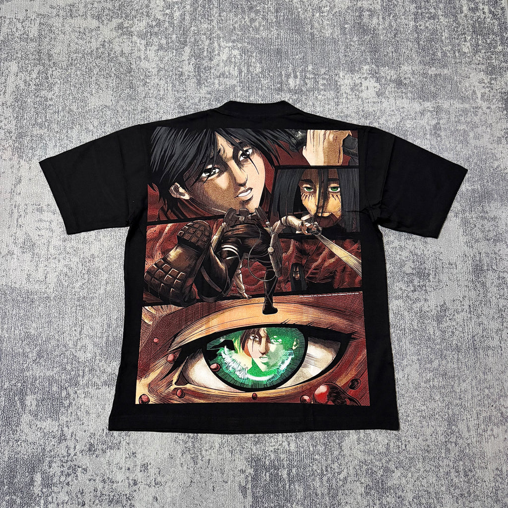 Attack on Titan - Mikasa vs Eren back
