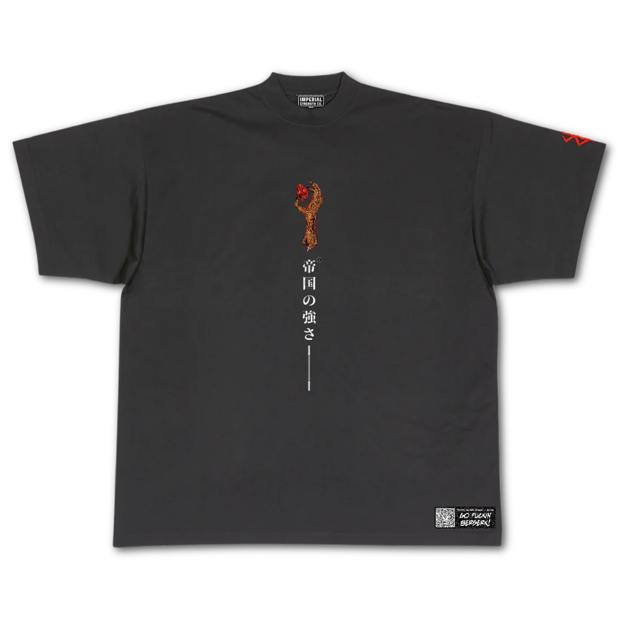 Berserk - Hell Vanquisher - Gray Embroidered, Puff Print Ink T-Shirt - 2XL