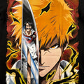 Bleach - Ichigo Kurosaki vs Yhwach- black L Front Zoom