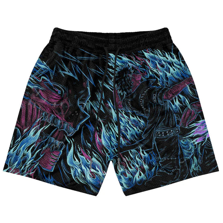 Burn Notice Mesh Shorts front