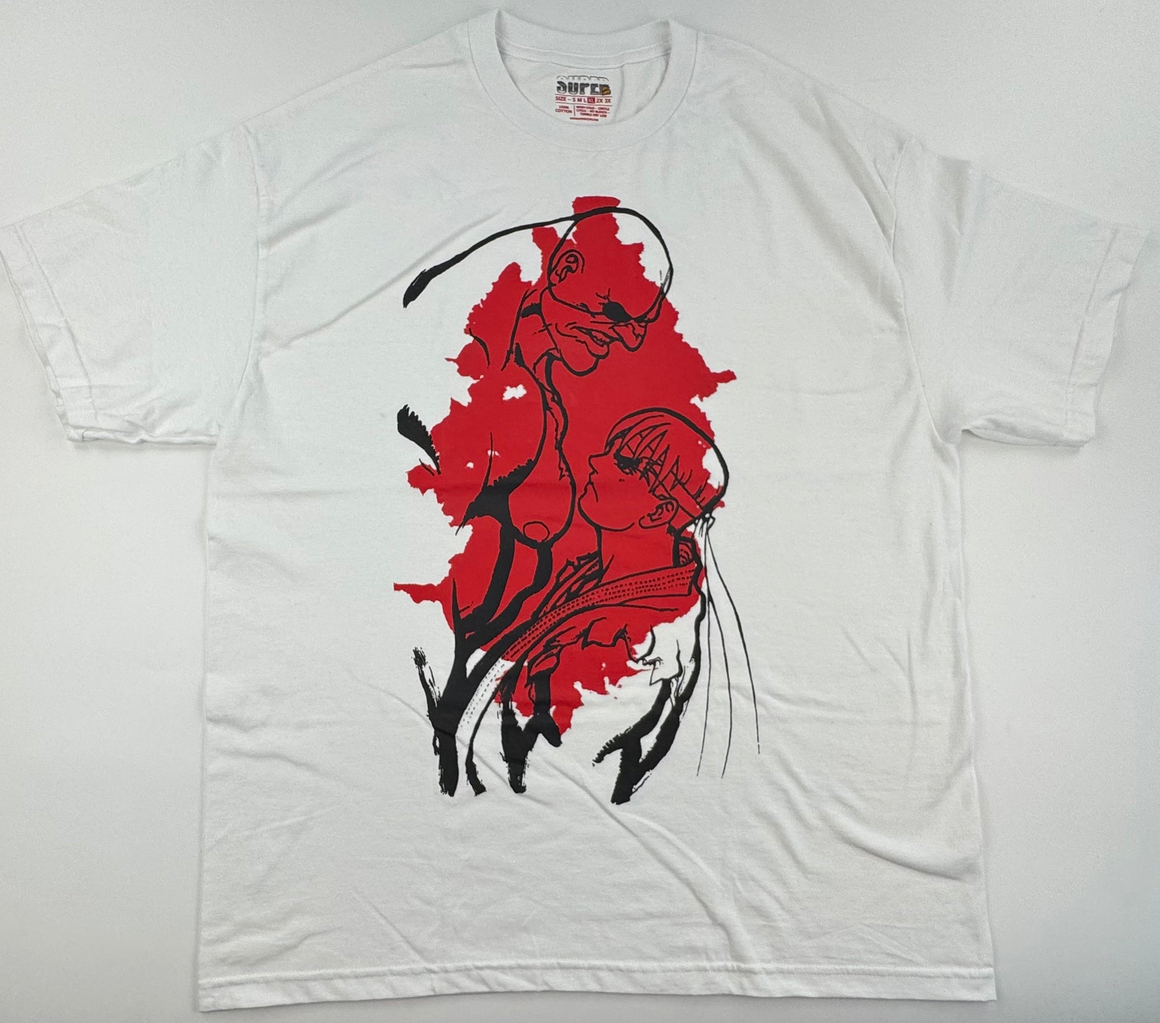 Capcom - Street Fighter - Sagat vs Ryu white XL Front