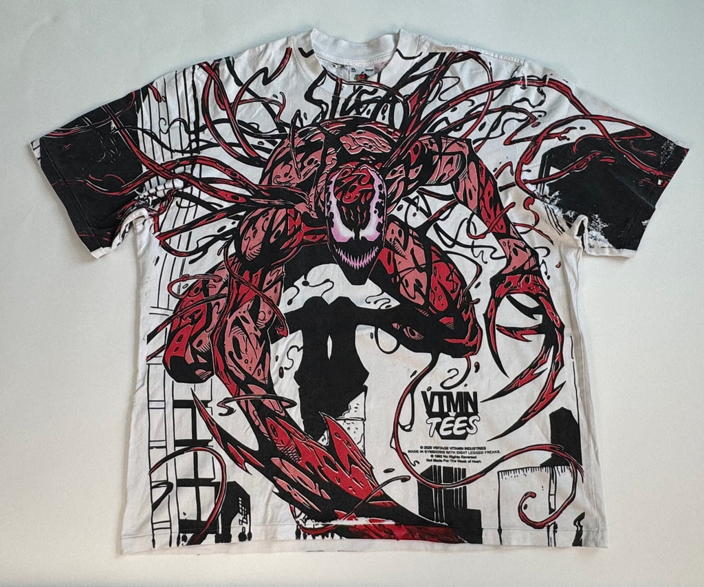 Carnage Tendrils / Carnage Spider-Man Skull T-Shirt - XL