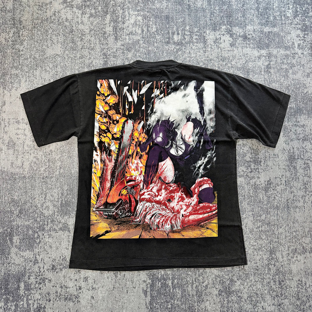 Chainsaw Man - Reze - Faded Black T-Shirt back