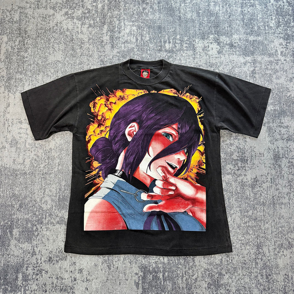 Chainsaw Man - Reze - Faded Black T-Shirt front