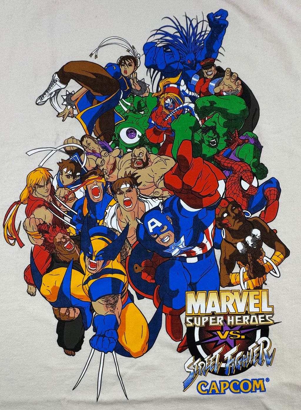 Crossover - Marvel vs Capcom - Super Heroes vs Street Fighter Front Zoom