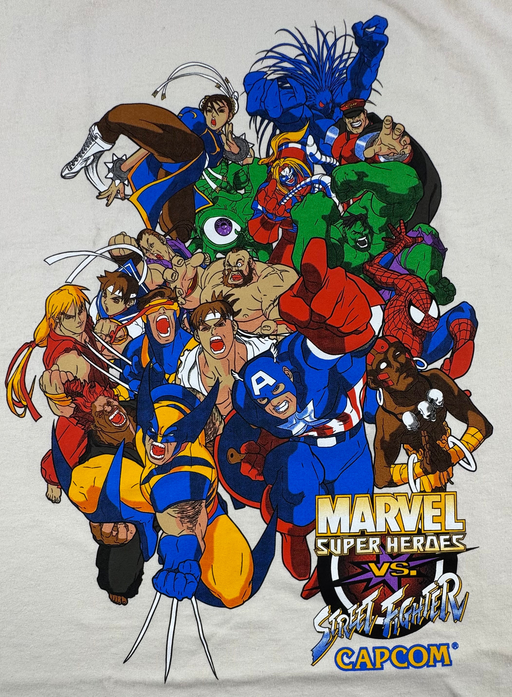 Crossover - Marvel vs Capcom - Super Heroes vs Street Fighter Front Zoom
