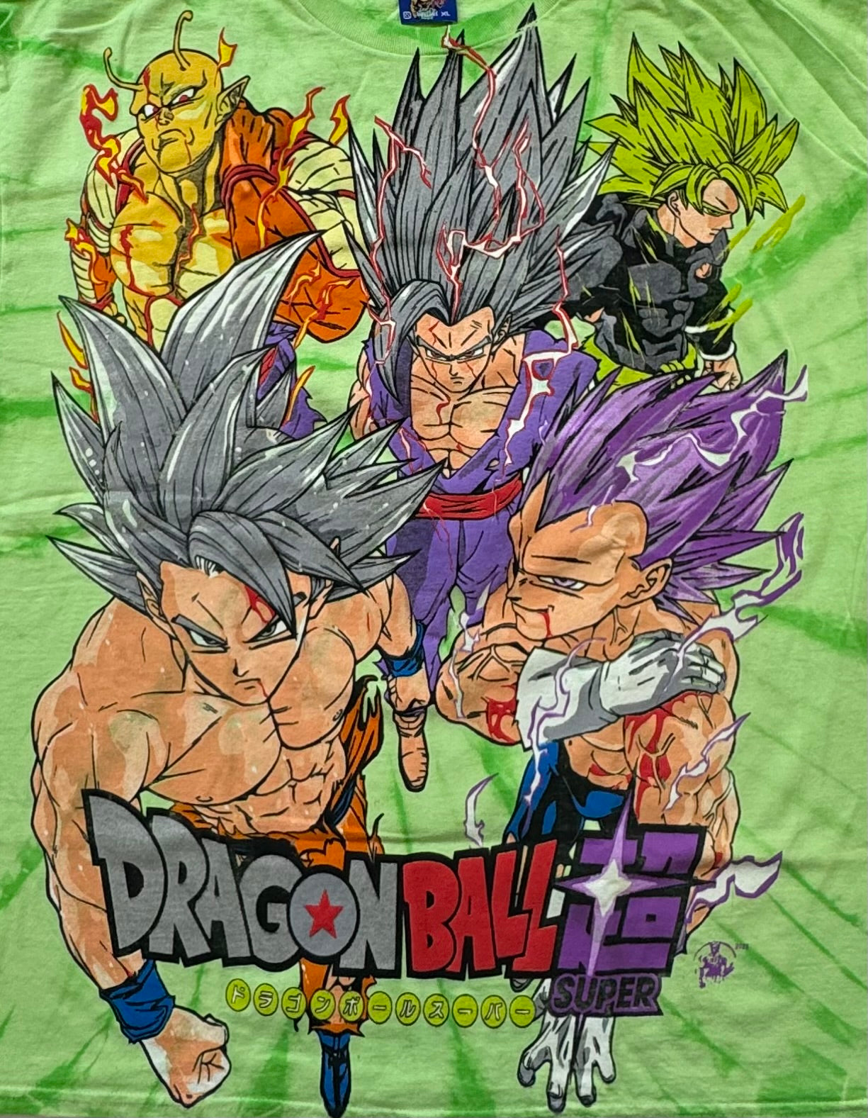Dragon Ball Super - Final Forms and Villains F-Goku T-Shirt - XL - Neon Green