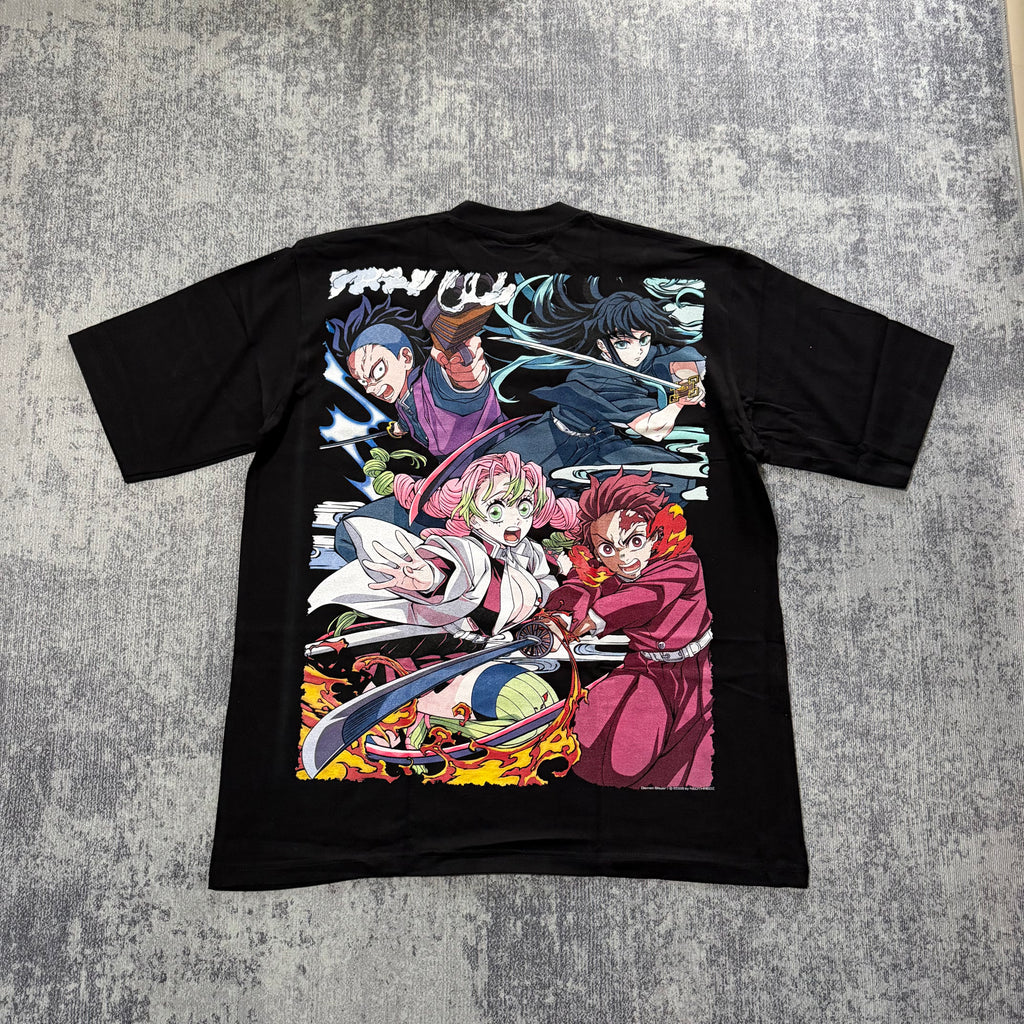 Demon Slayer - Hantengu - Black T-Shirt back