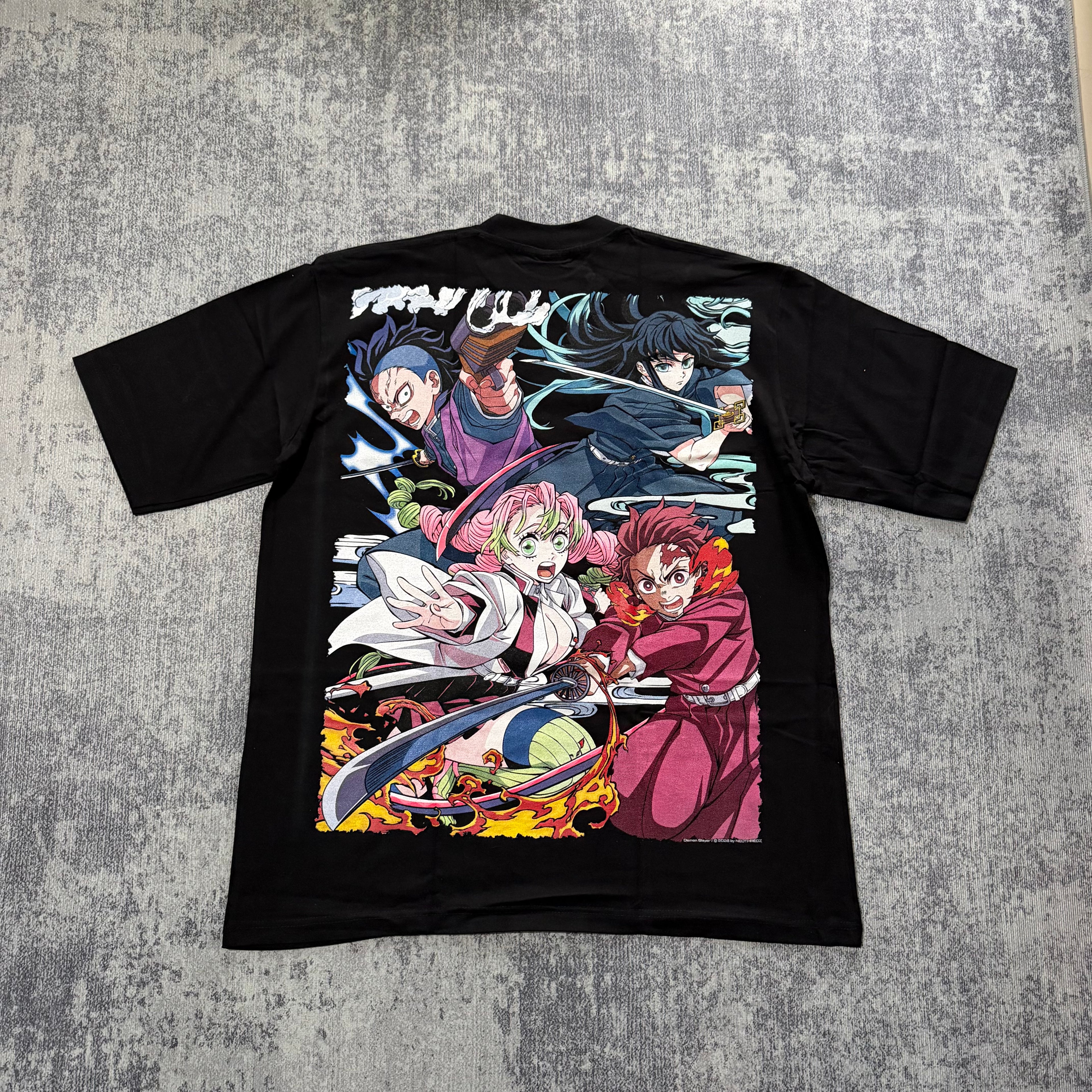 Demon Slayer - Hantengu - Black T-Shirt back