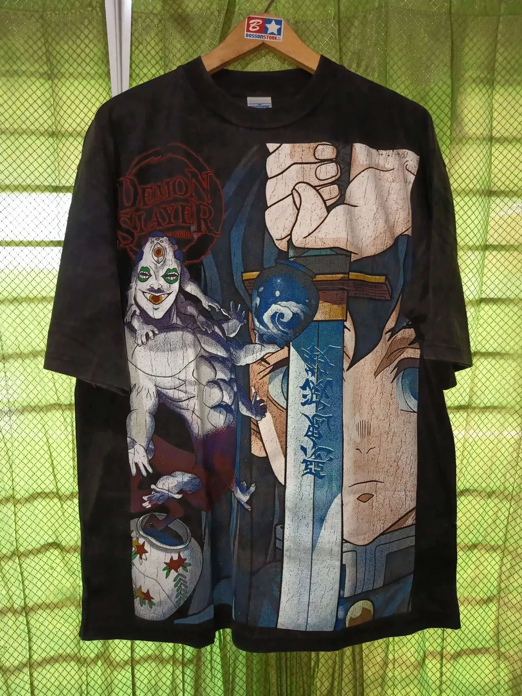Demon Slayer - Muichiro Tokito - Faded Black T-Shirt front