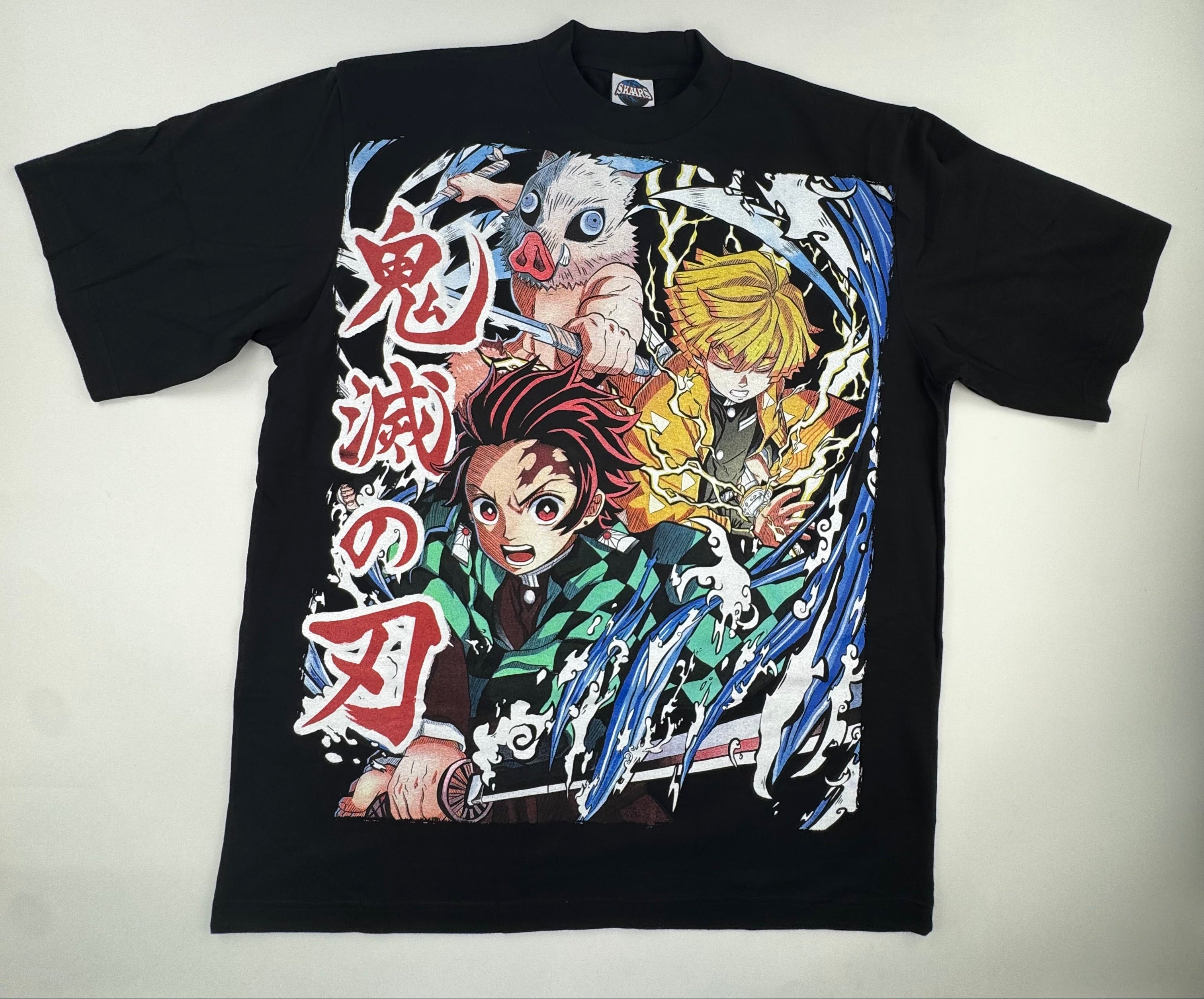 Demon slayer - Group - Kimetsu no Yaiba - black XL Front
