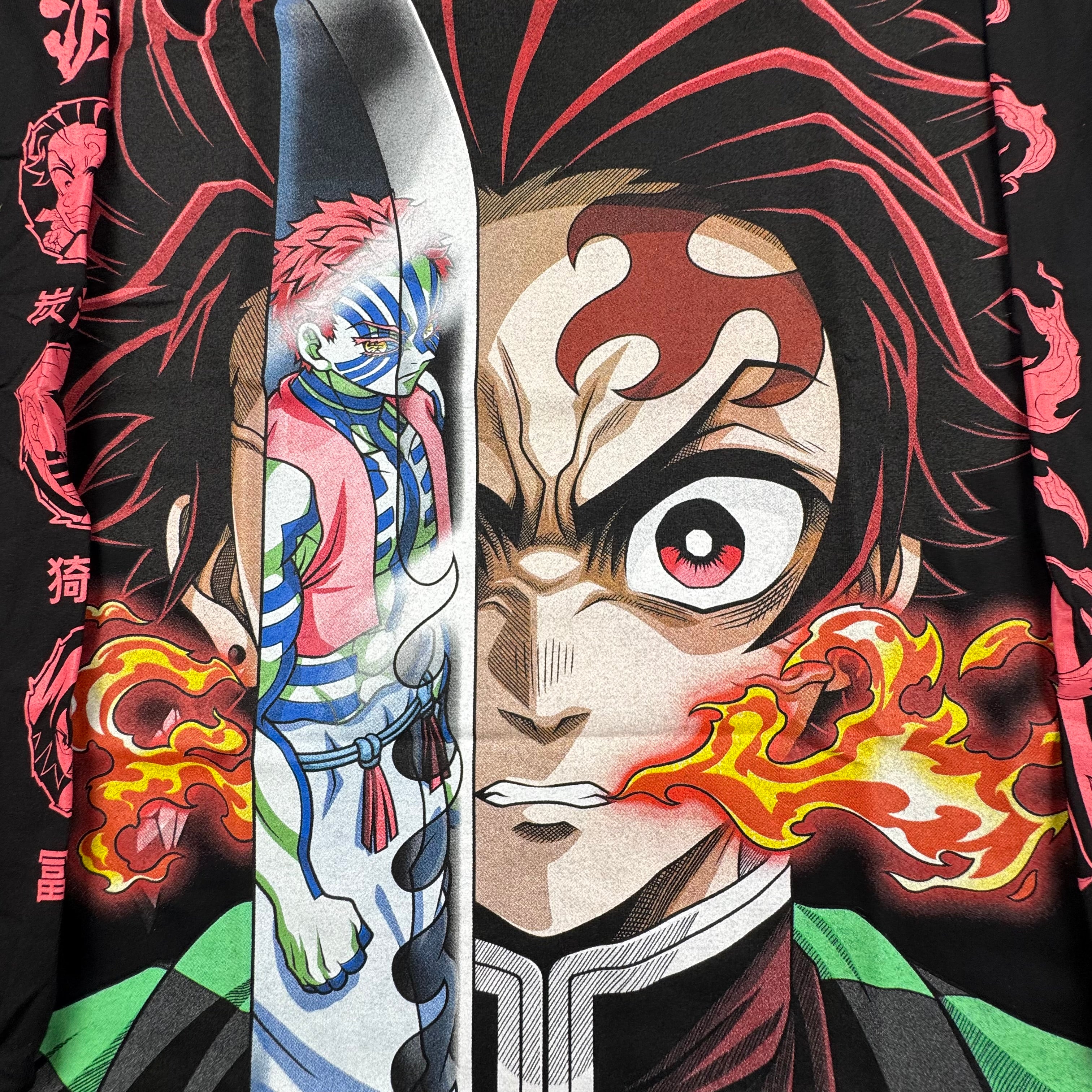 Demon slayer - Tanjiro & Giyu vs Akaza - longsleeve XL Front Zoom
