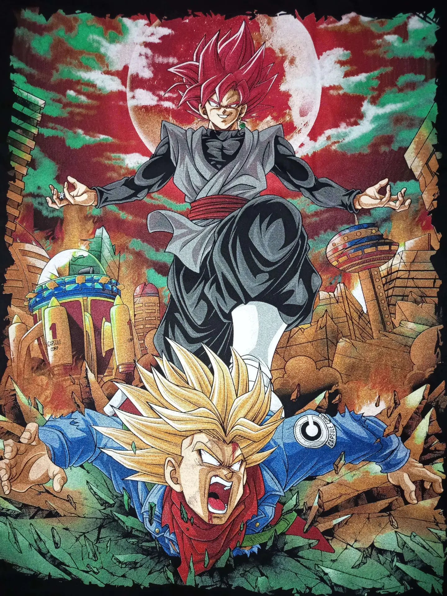 Dragon Ball - Black Goku back zoom