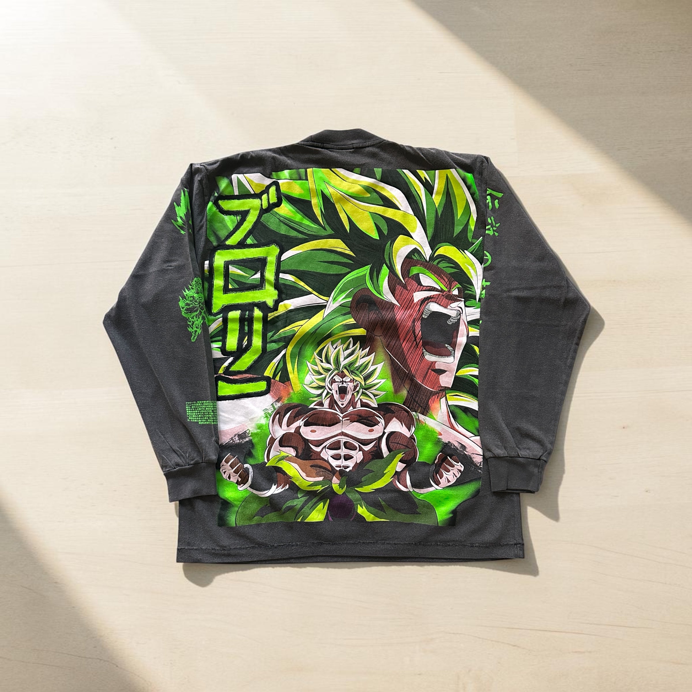 Dragon Ball - Broly Bigface longsleeve faded back