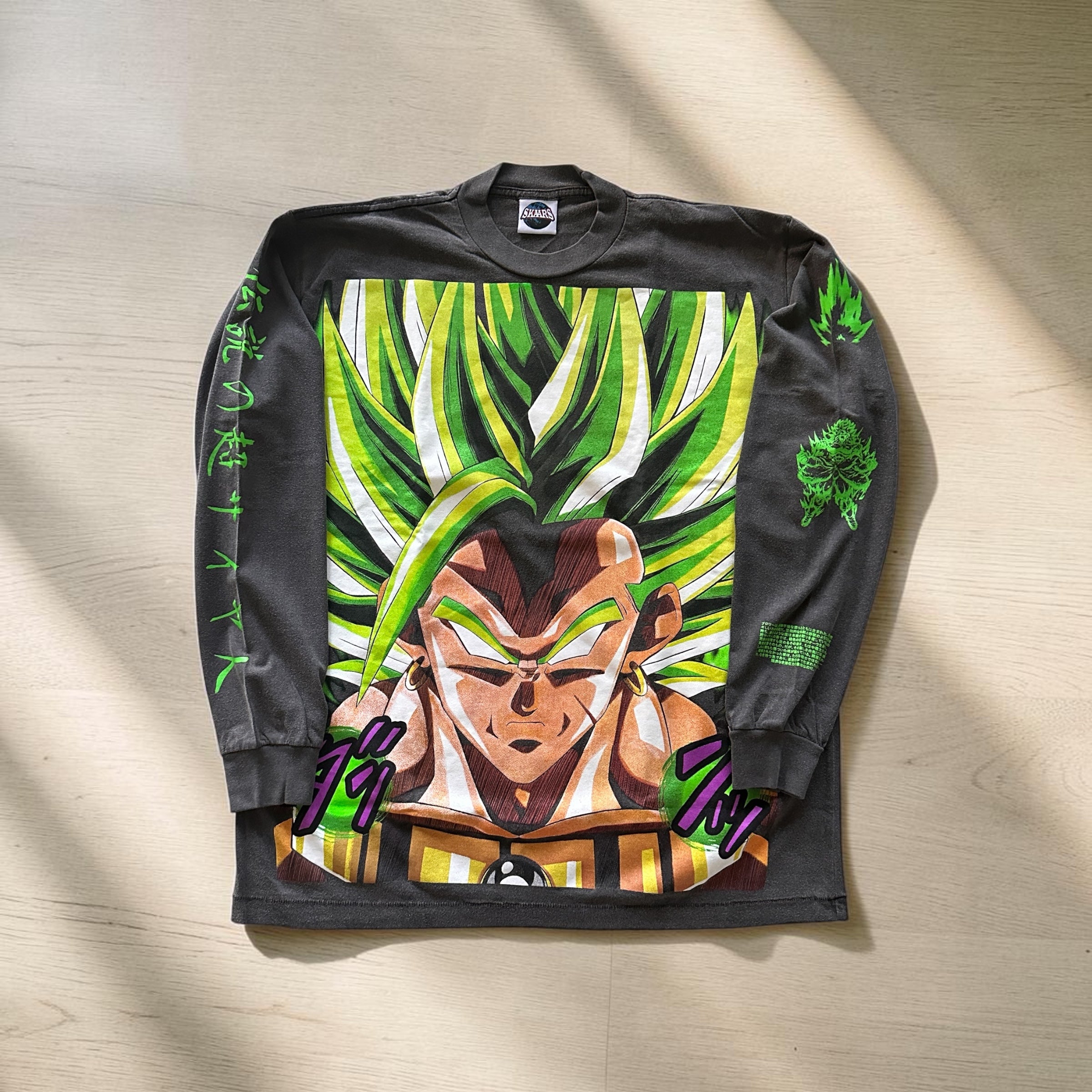Dragon Ball - Broly Bigface longsleeve faded front