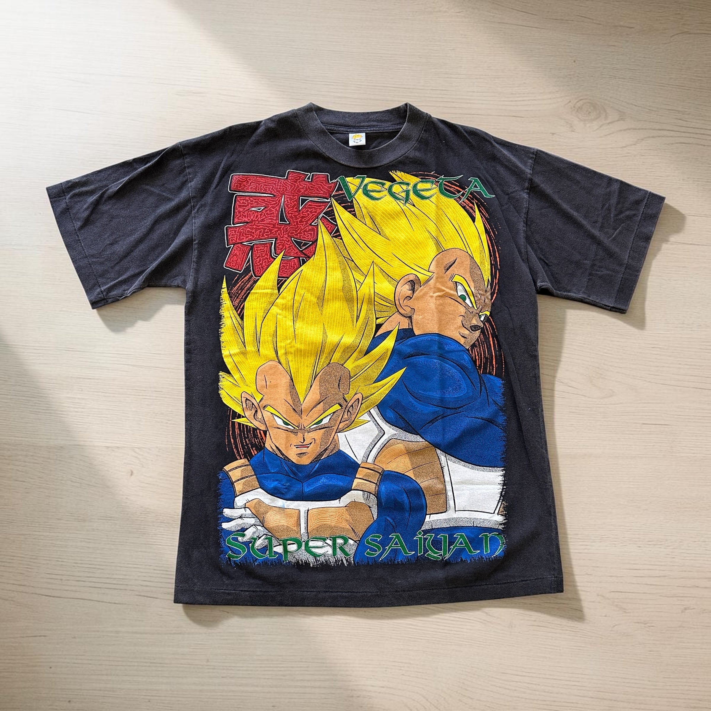 Dragon Ball - Super Saiyan Vegeta : Trunks - Faded Black T-Shirt - XL front