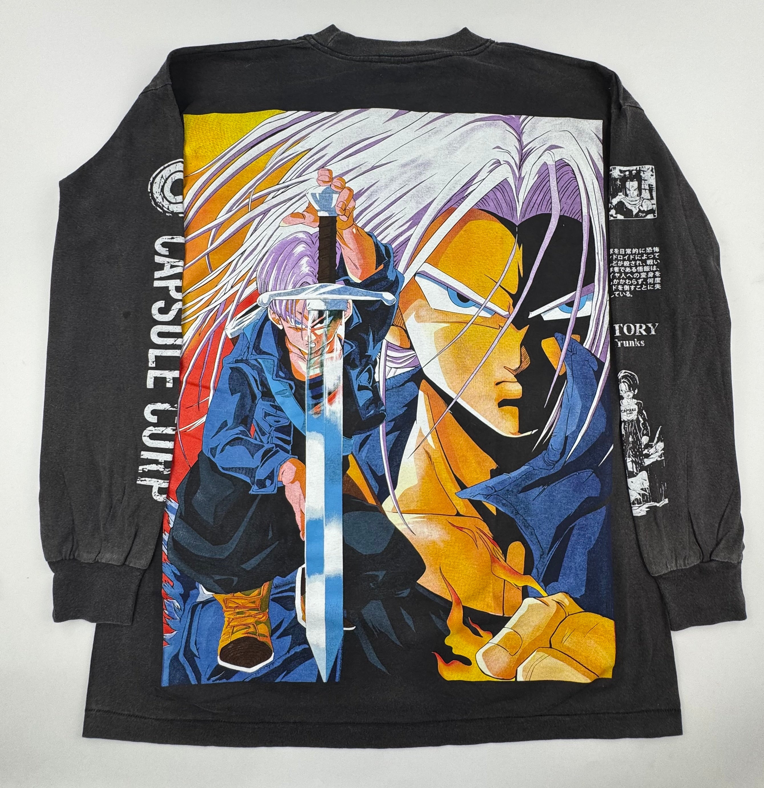 Dragon Ball - Trunks longsleeve - faded black XL Back