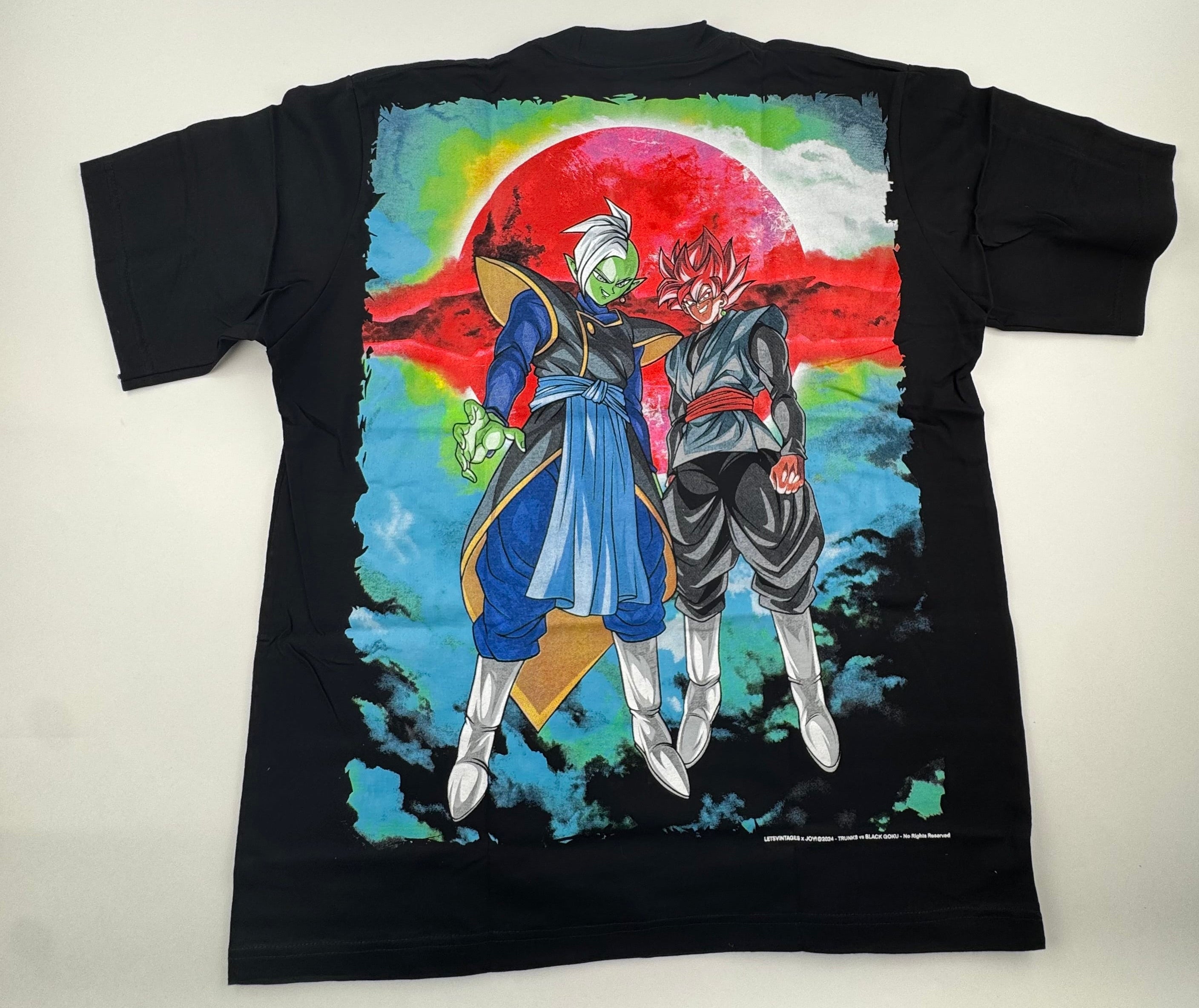 Dragon Ball - Trunks vs Black Goku - black shirt XL Back