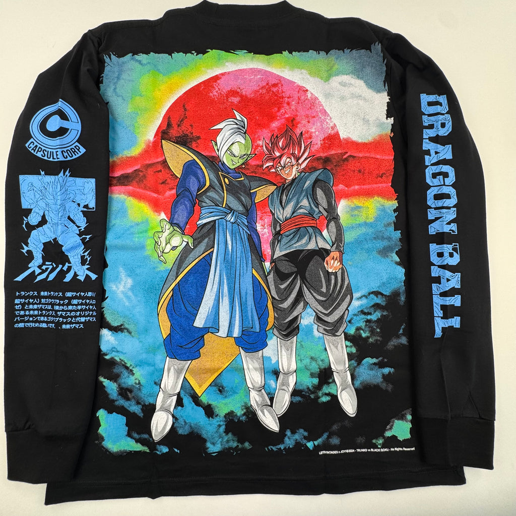 Dragon Ball Super - Future Trunks vs Black Goku - black longsleeve shirt L Back