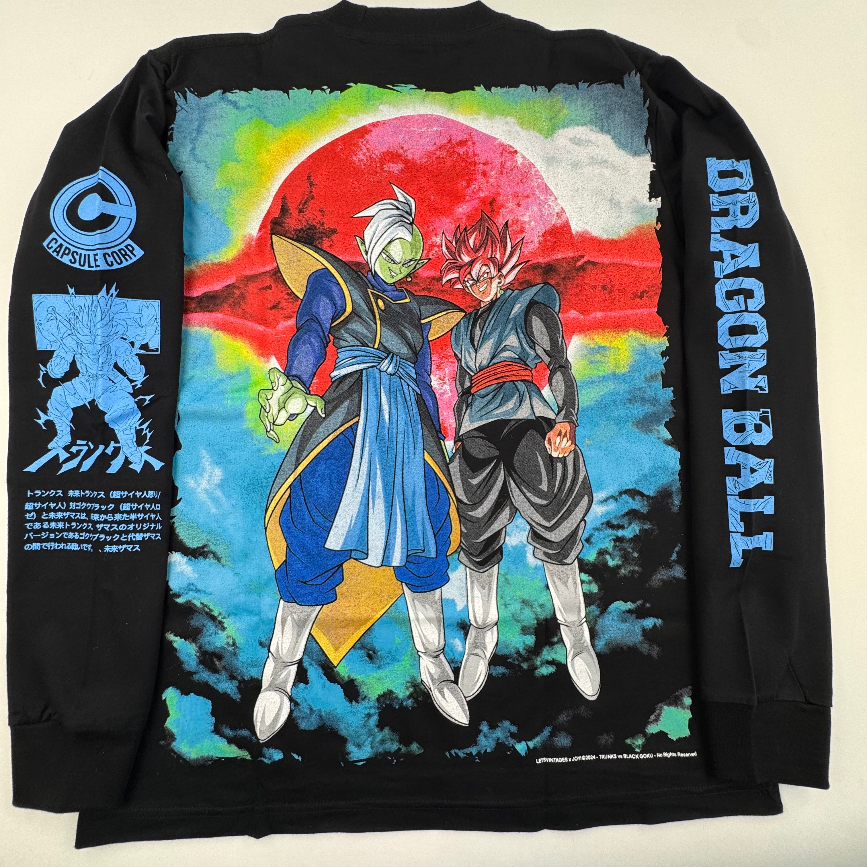 Dragon Ball Super - Future Trunks vs Black Goku - black longsleeve shirt L Back