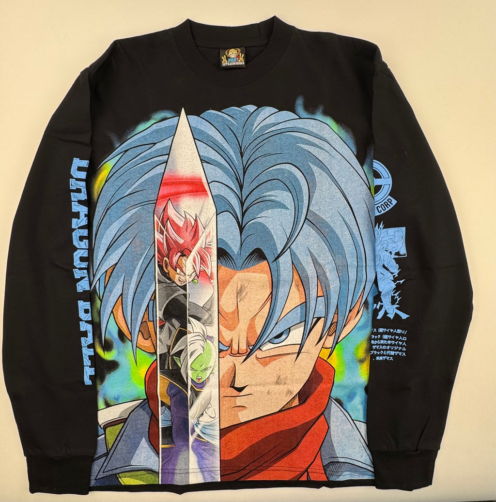 Dragon Ball Super - Future Trunks vs Black Goku - black longsleeve shirt L Front