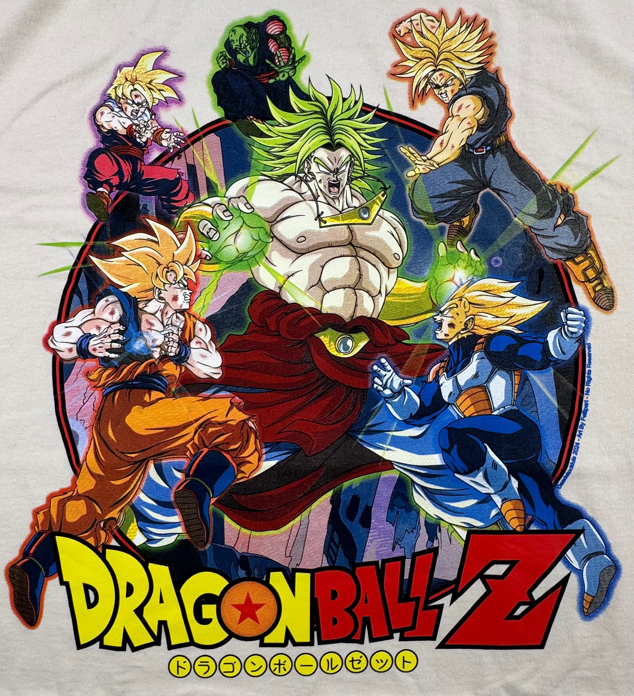 Dragon Ball Z - Broly vs Warriors - cream XL Front Zoom