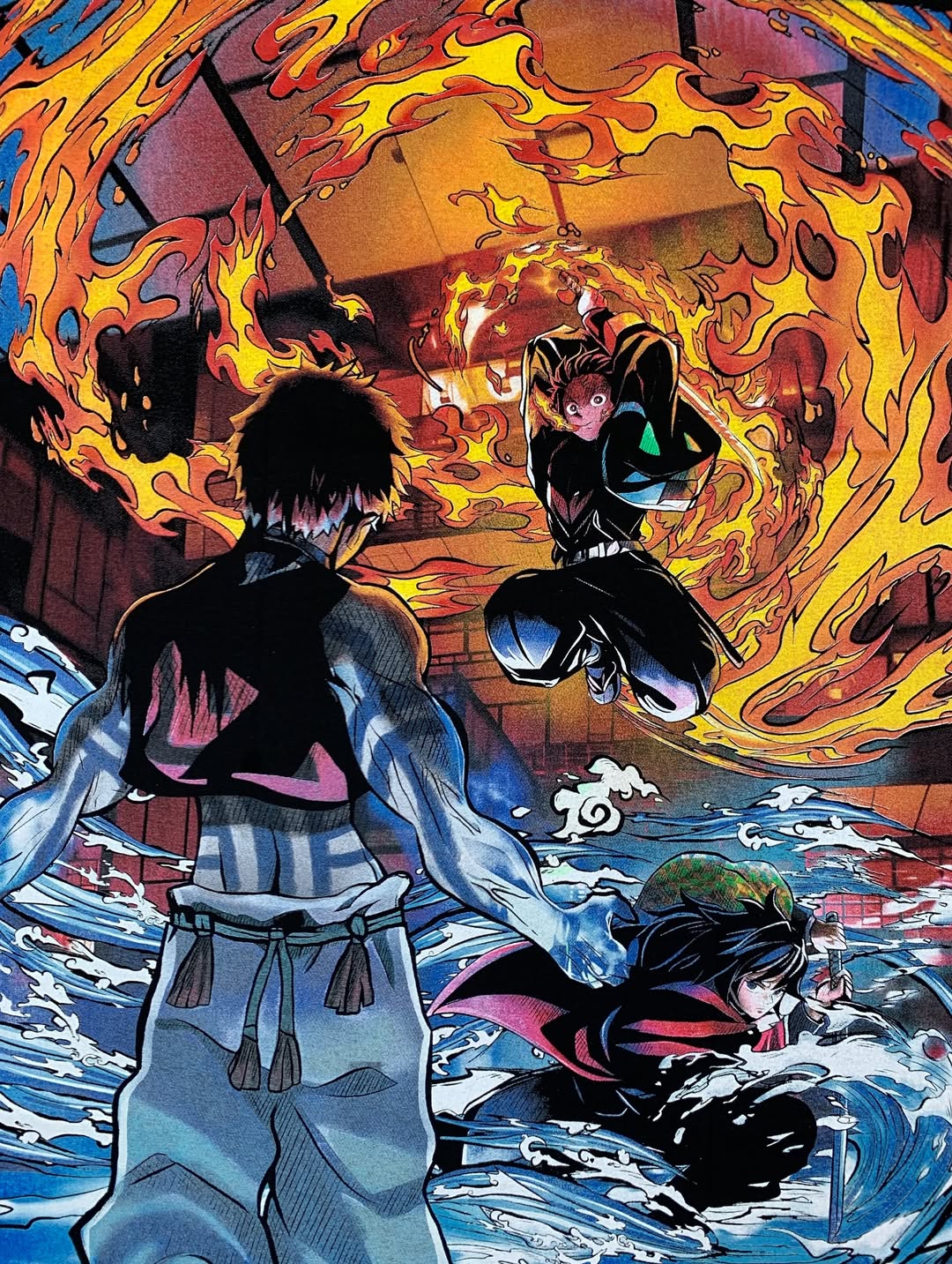Giyu VS Akaza and Tanjiro back zoom 2