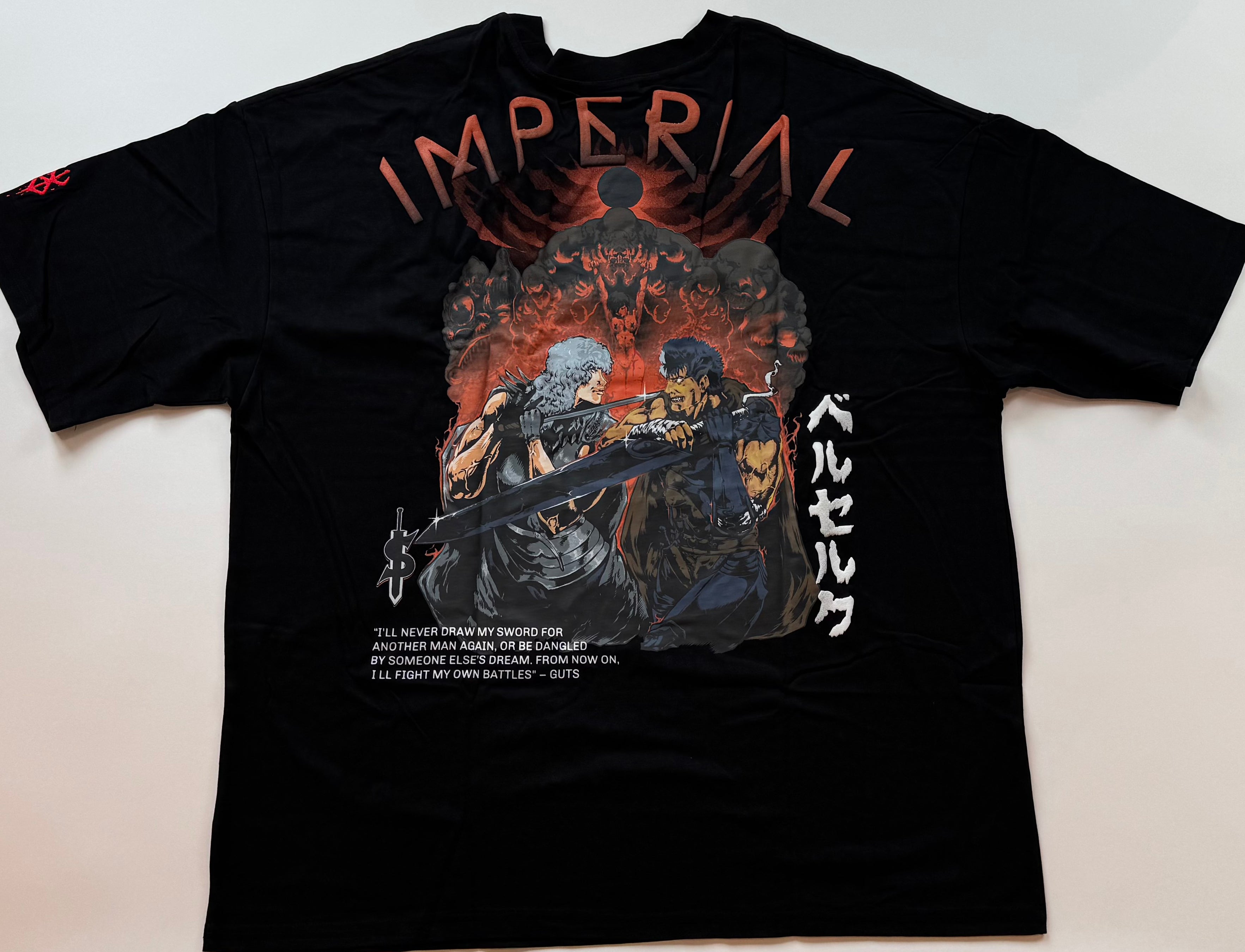 Berserk - Good V. Evil - Embroidered, Puff-Print Ink - T-Shirt - 4XL