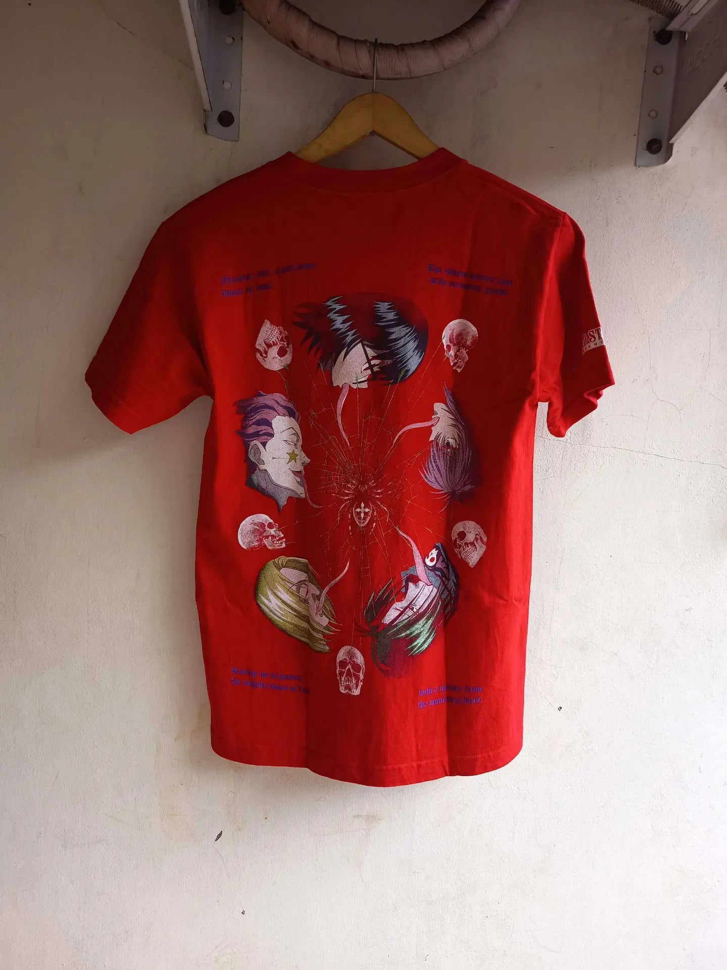 Hunter x Hunter - Chrollo : Phantom Troupe - Red T-Shirt back