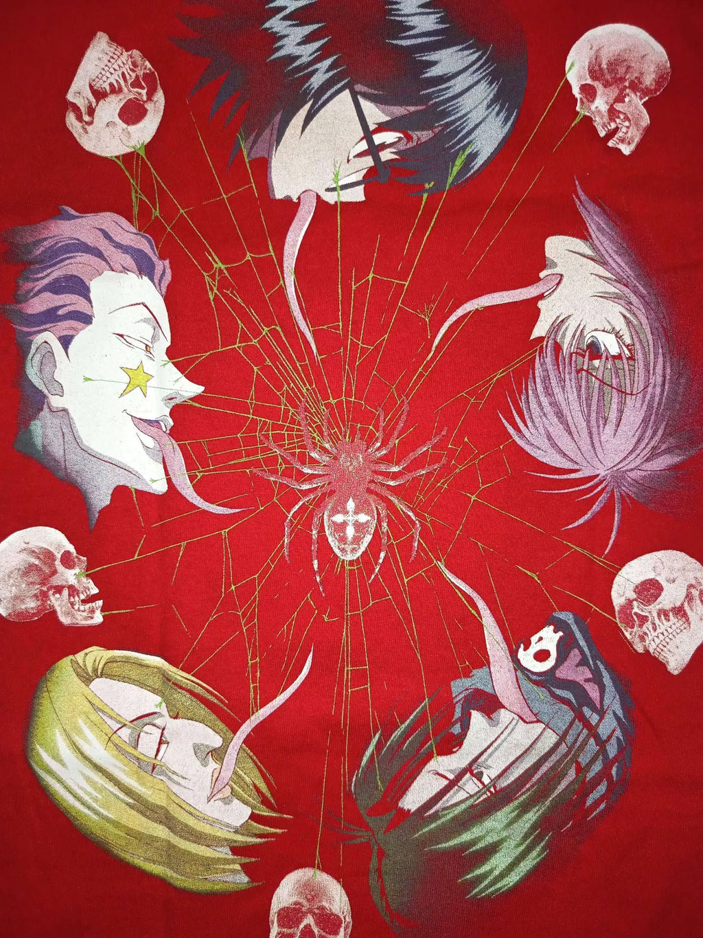 Hunter x Hunter - Chrollo : Phantom Troupe - Red T-Shirt back zoom