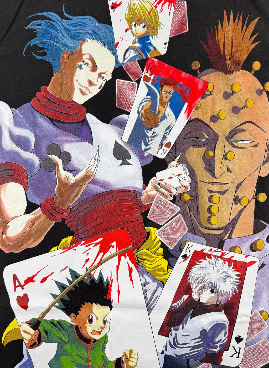 Hunter x Hunter - Hisoka Gon Killua Kurapica Illumi black XXL Back Zoom
