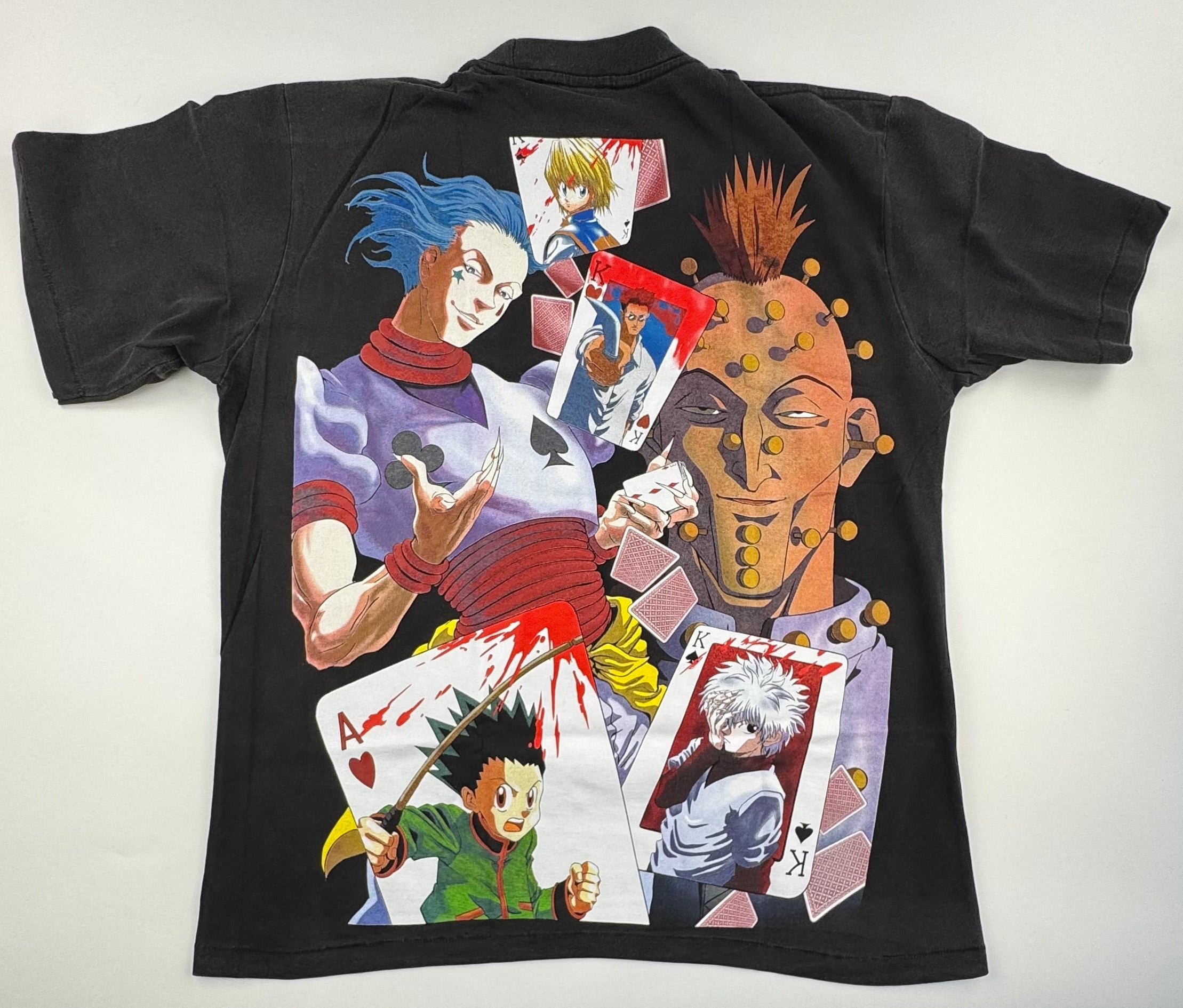 Hunter x Hunter - Hisoka Gon Killua Kurapica Illumi fadded black L Back