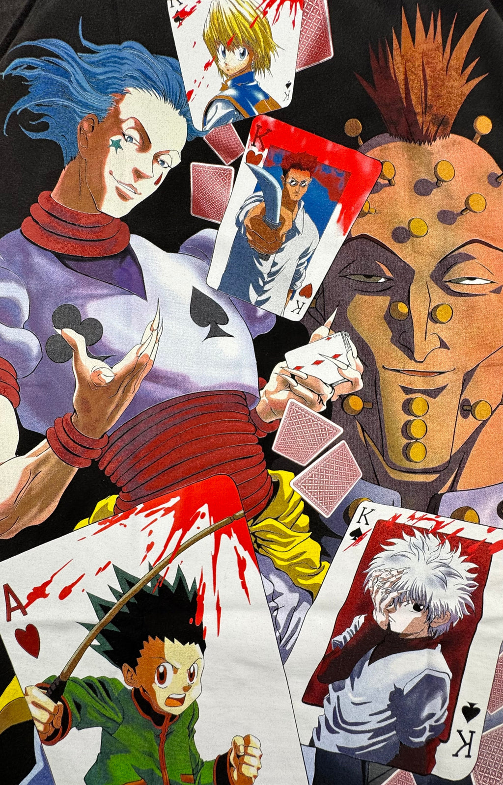Hunter x Hunter - Hisoka Gon Killua Kurapica Illumi fadded black L Back Zoom