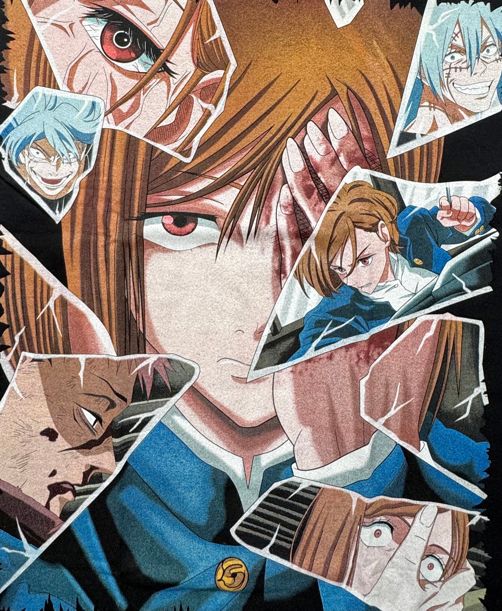 Jujutsu Kaisen - Nobara Kugisaki Bigface Broken Glass / Itadori - T-Shirt - 2XL