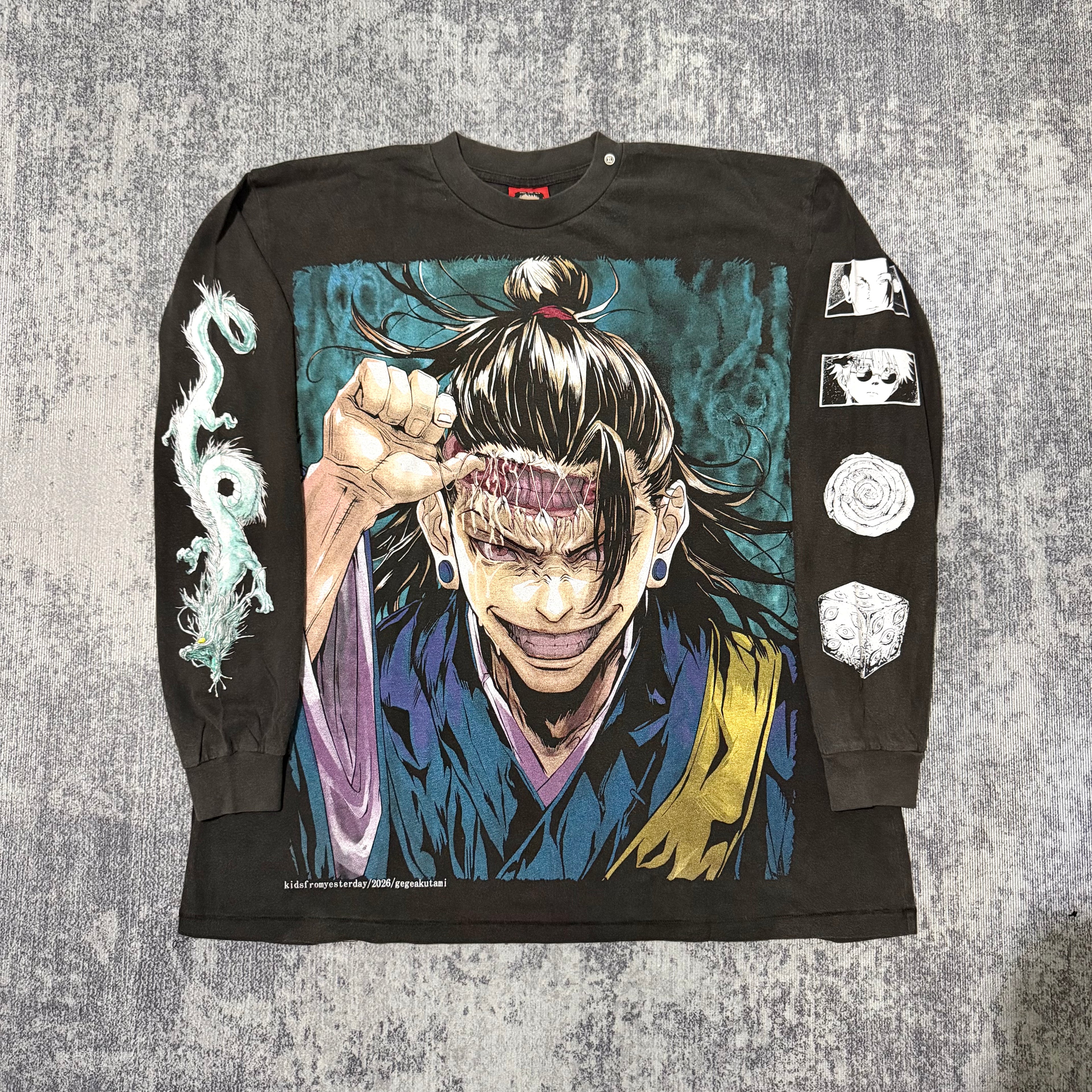Jujutsu_Kaisen_-_Kenjaku_longsleeve_faded_front