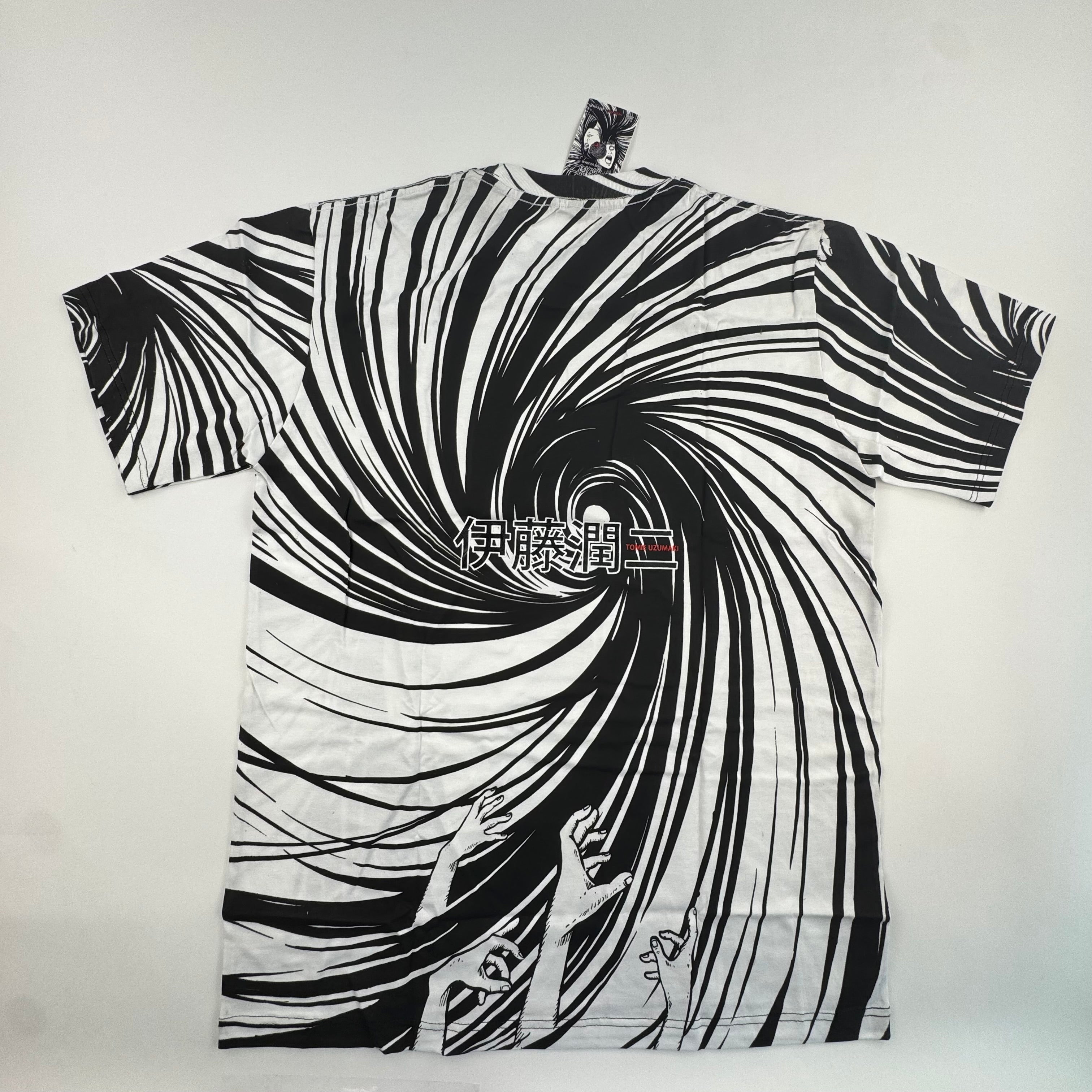 Junji Ito Uzumaki - Tomie b_w AOP - XL - New with tags Back
