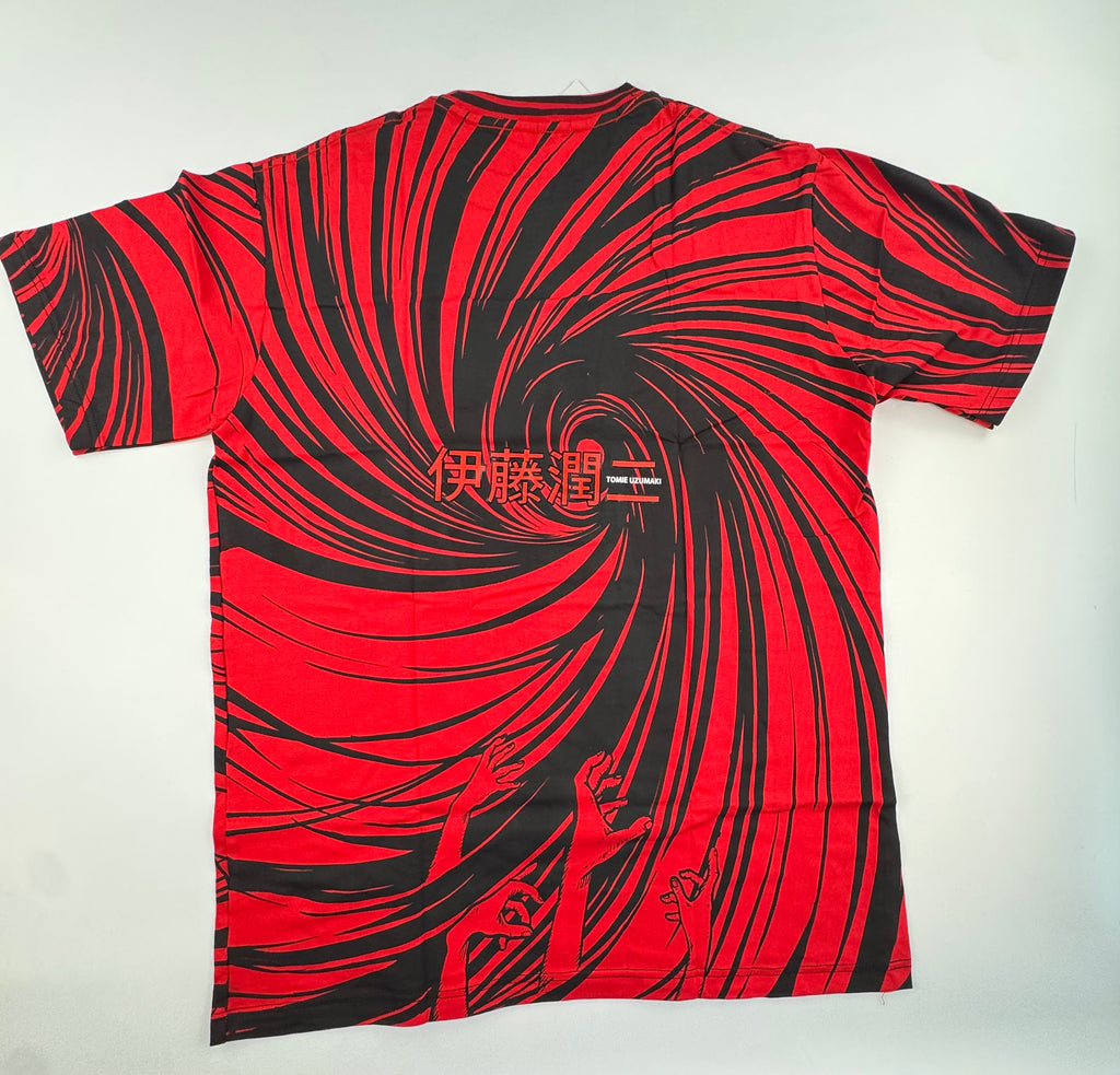 Junji Ito Uzumaki - Tomie red and black AOP - XL - 2 Back