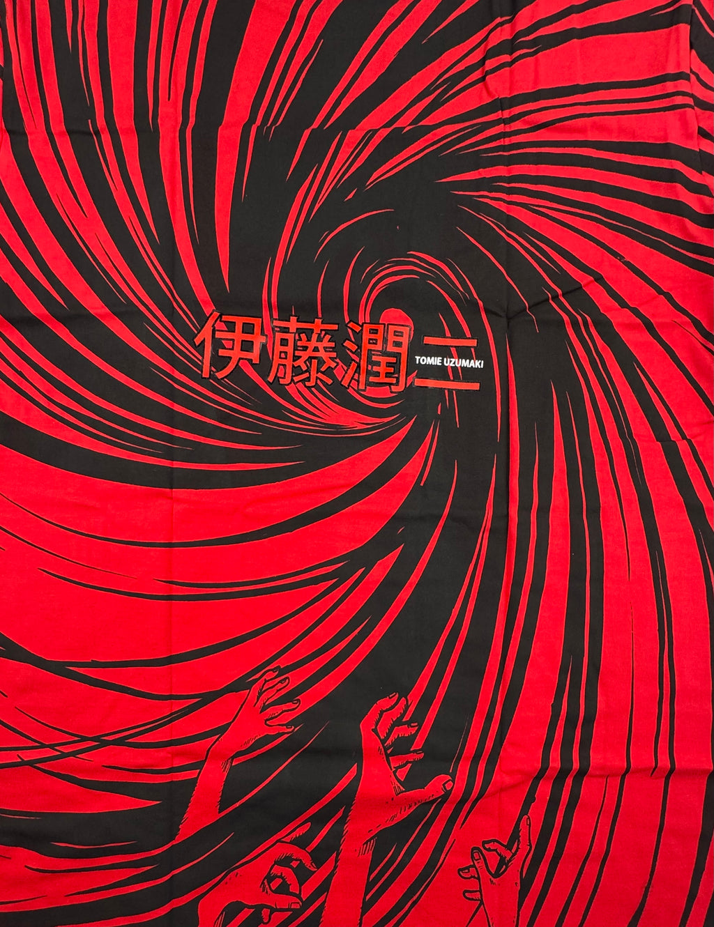 Junji Ito Uzumaki - Tomie red and black AOP - XL - 2 Back Zoom
