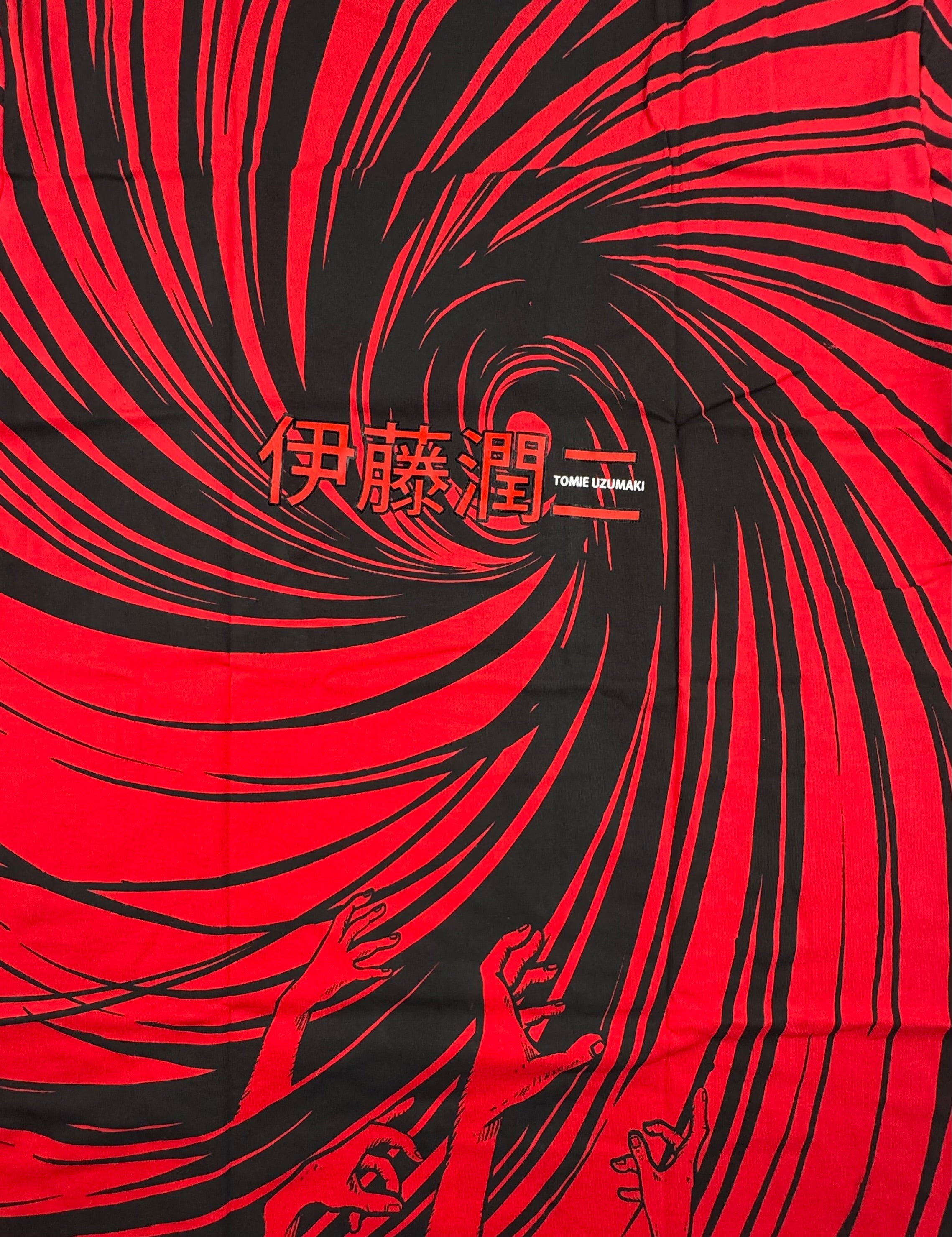 Junji Ito Uzumaki - Tomie red and black AOP - XL - 2 Back Zoom