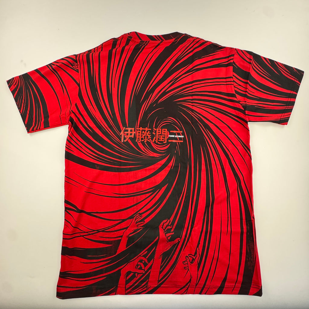 Junji Ito Uzumaki - Tomie red and black AOP - XL Back