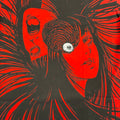 Junji Ito Uzumaki - Tomie red and black AOP - XL Front Zoom