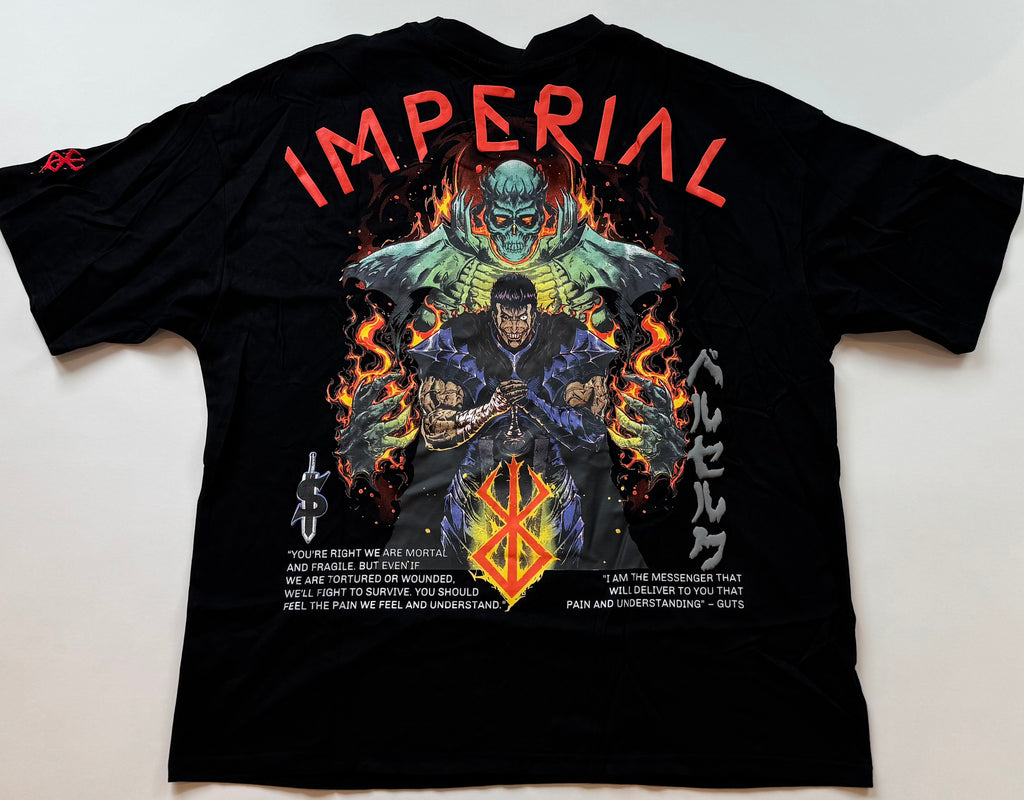 Berserk - Knight Soldier - Embroidered, Puff-Print Ink - T-Shirt - 4XL