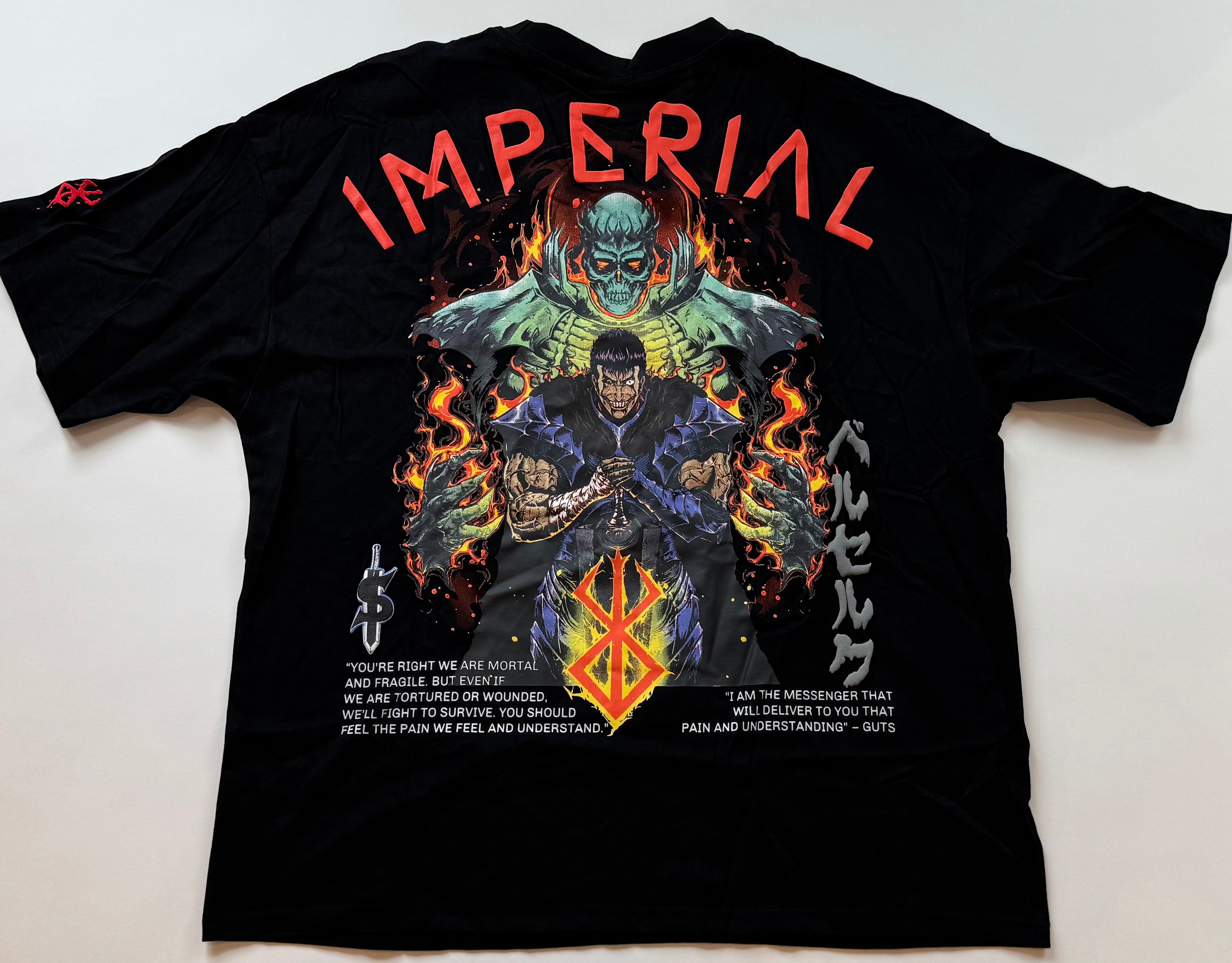 Berserk - Knight Soldier - Embroidered, Puff-Print Ink - T-Shirt - 4XL