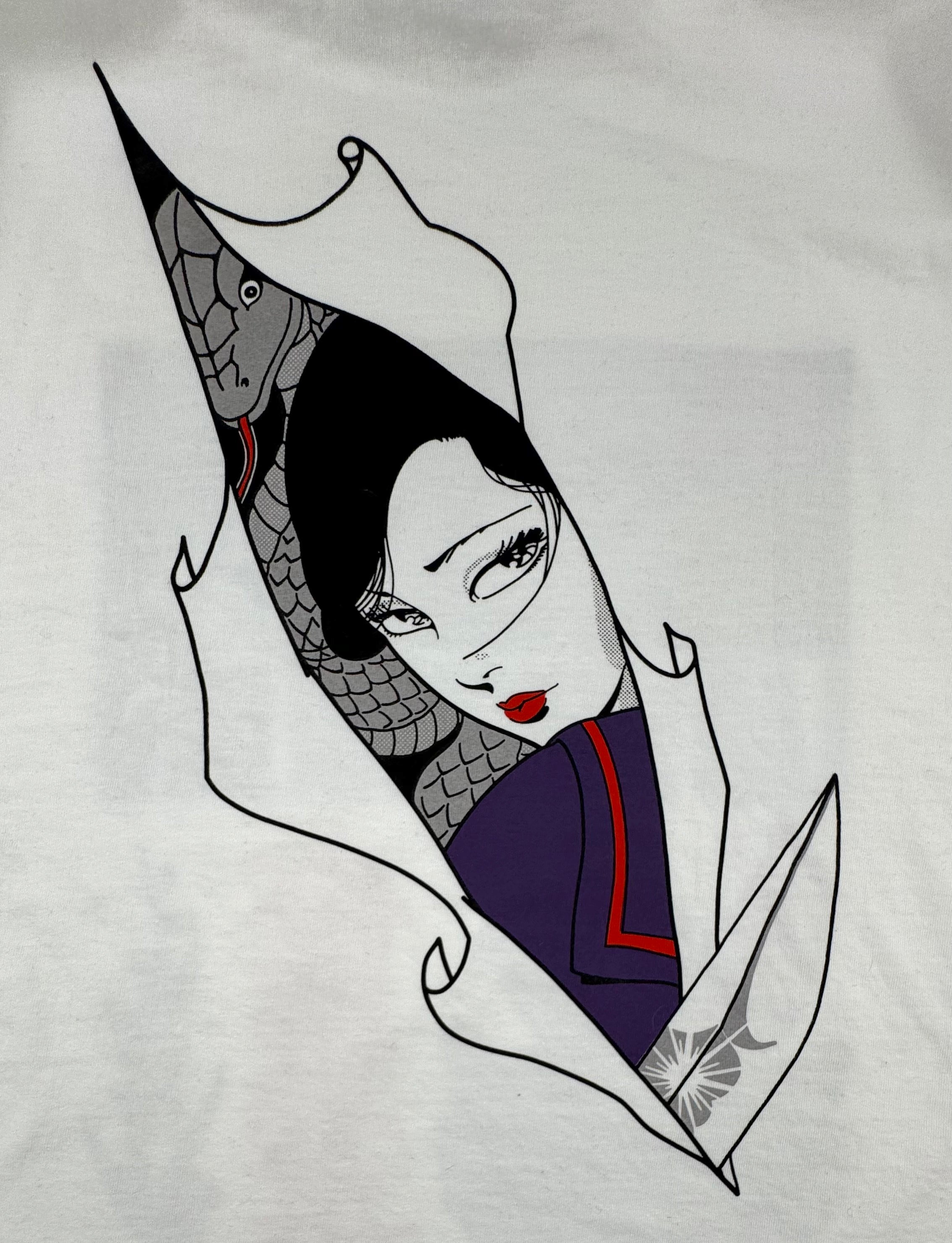 Lady Snowblood - white long sleeve Back Zoom