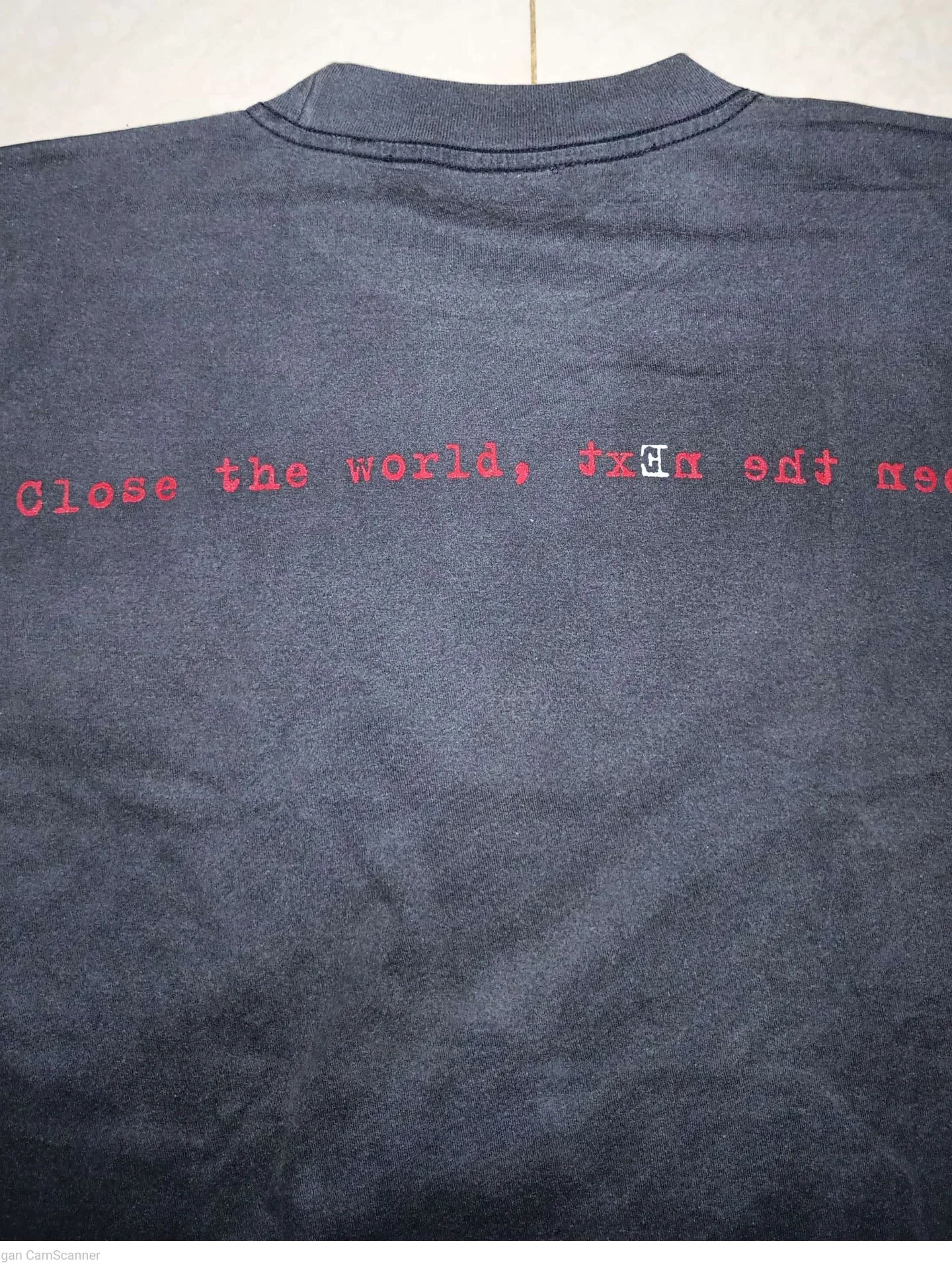 Lain - Faded Black Longsleeve Shirt back zoom