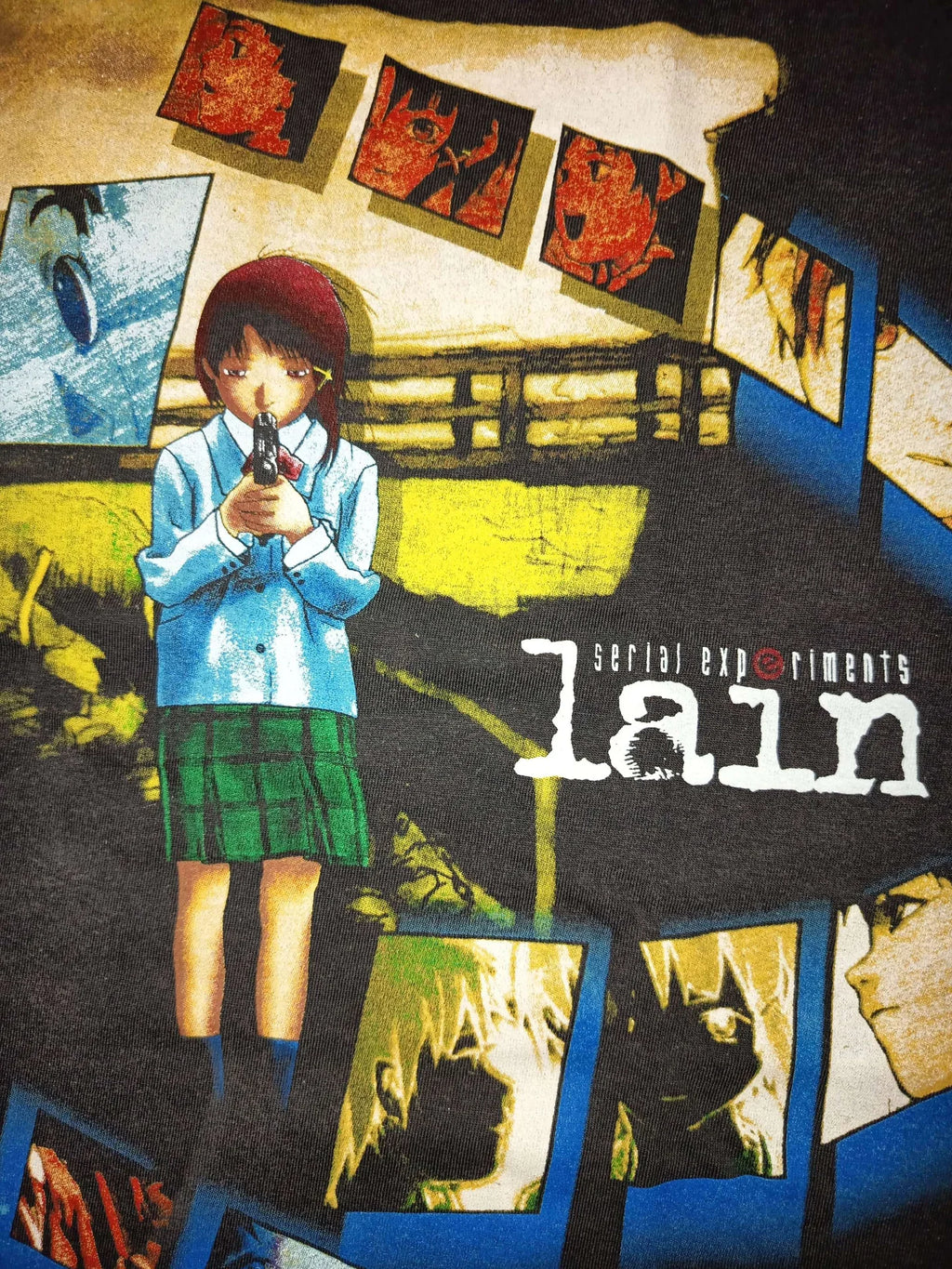 Lain - Faded Black Longsleeve Shirt front zoom 1